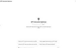 GPT Optimizer - Get Traffic From Custom GPTs